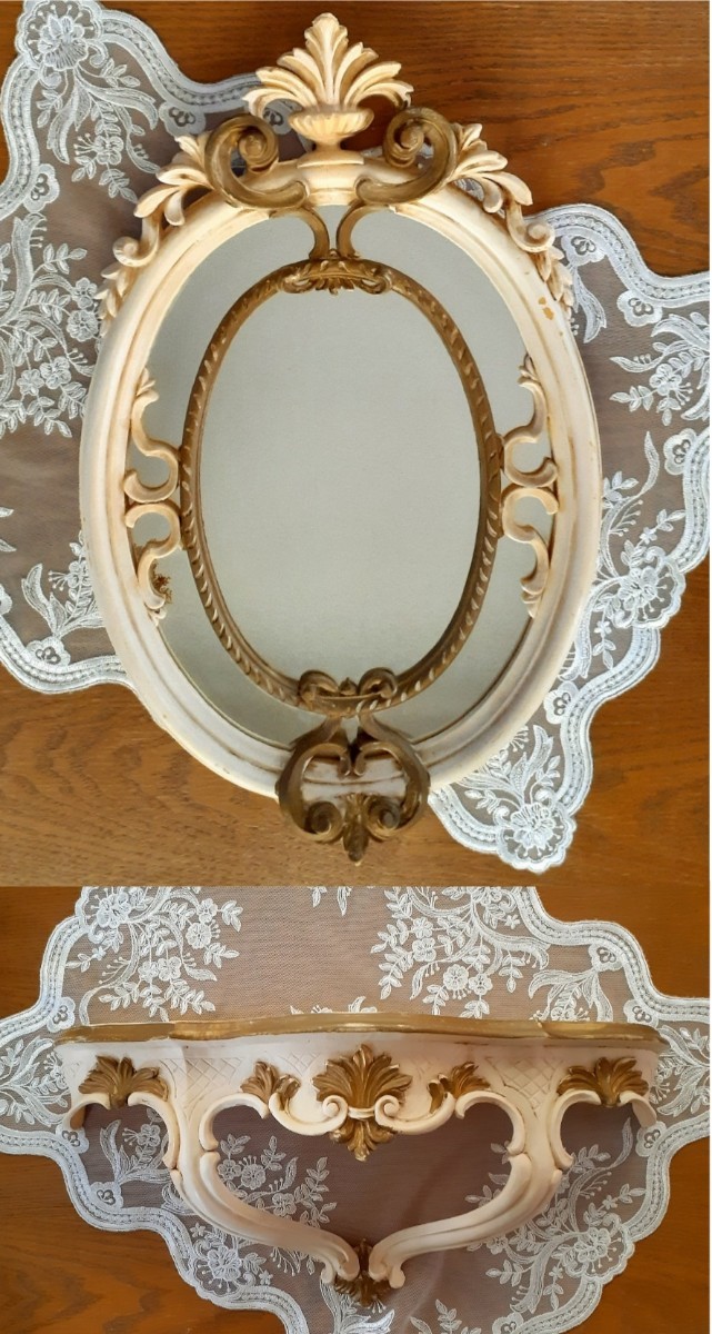 アンティーク ロココ調 コンソール ミラー拍卖