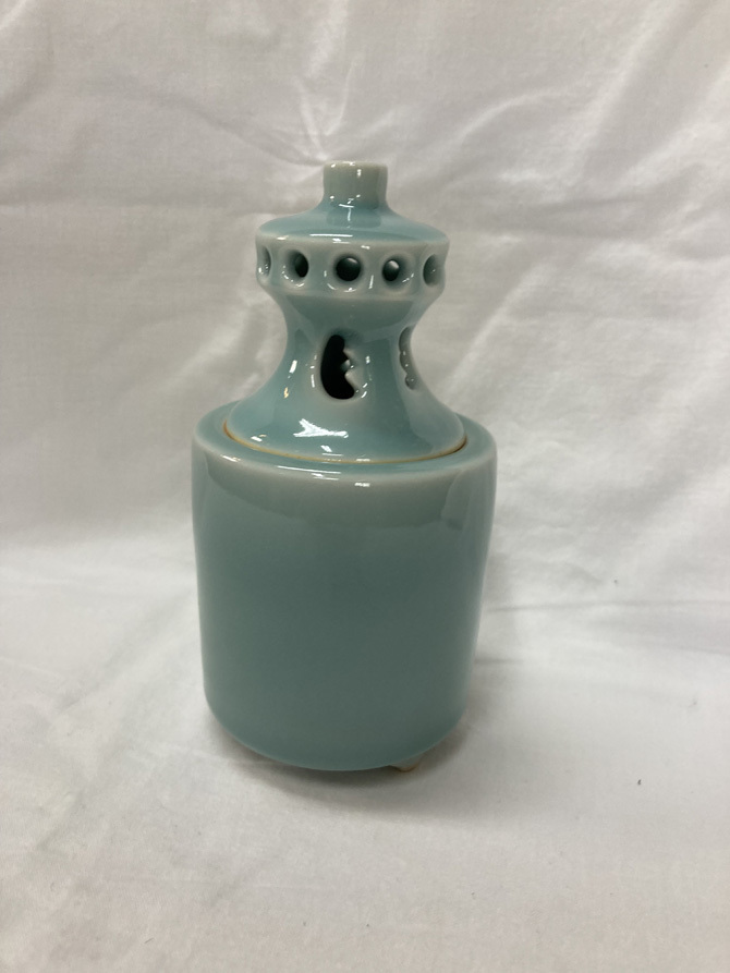 香炉 青磁香炉 小笠原長春 855拍卖