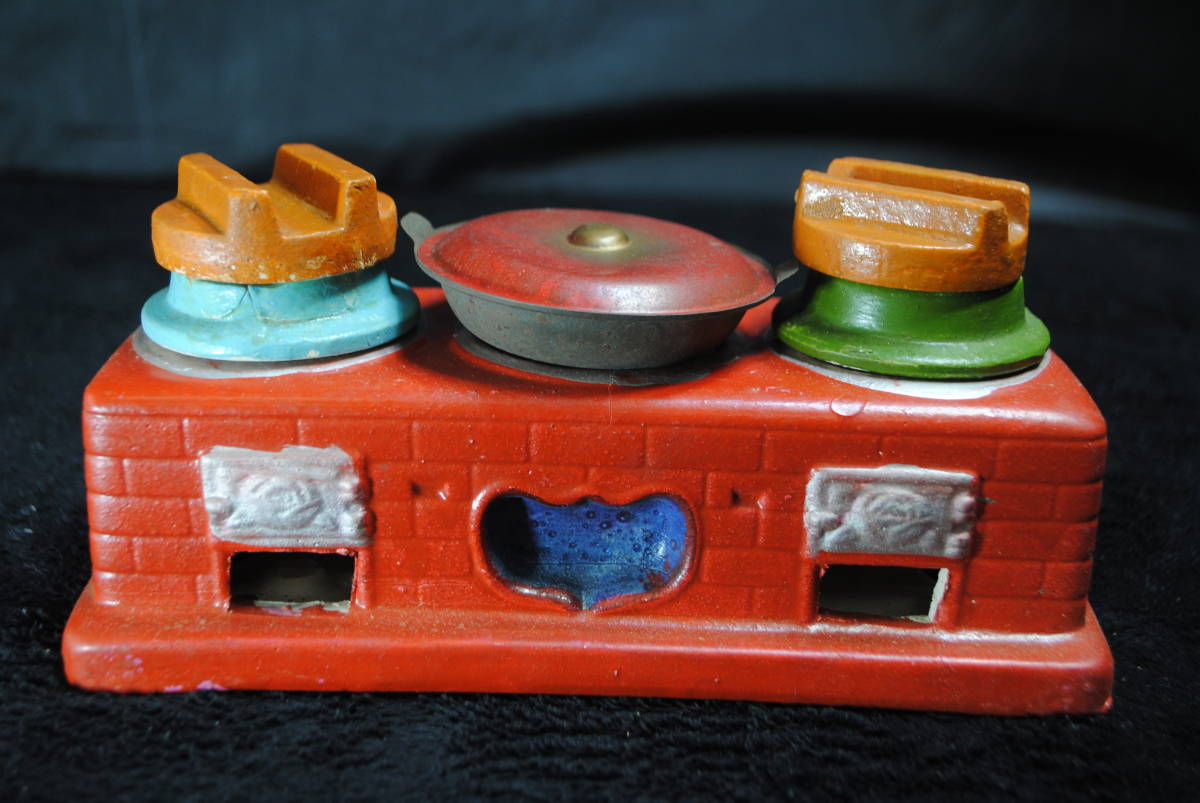 ぬ244.時代玩具 年代物 ミニチュア キッチン用品 おままごと おくどさん 水屋 釜戸 古玩具 コレクション インテリア 拍卖