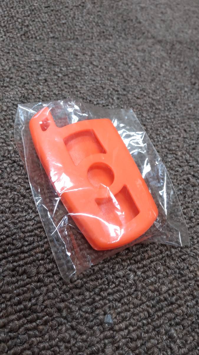#133 【新品未開封】シリコンラバーキーカバー オレンジ シリコン キーケース BMW用拍卖