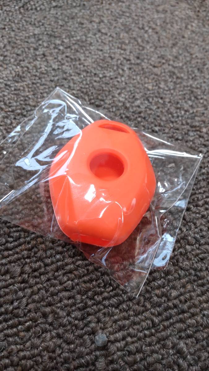 #130 【新品未開封】シリコンラバーキーケース BMW用 オレンジ 3ボタン用拍卖