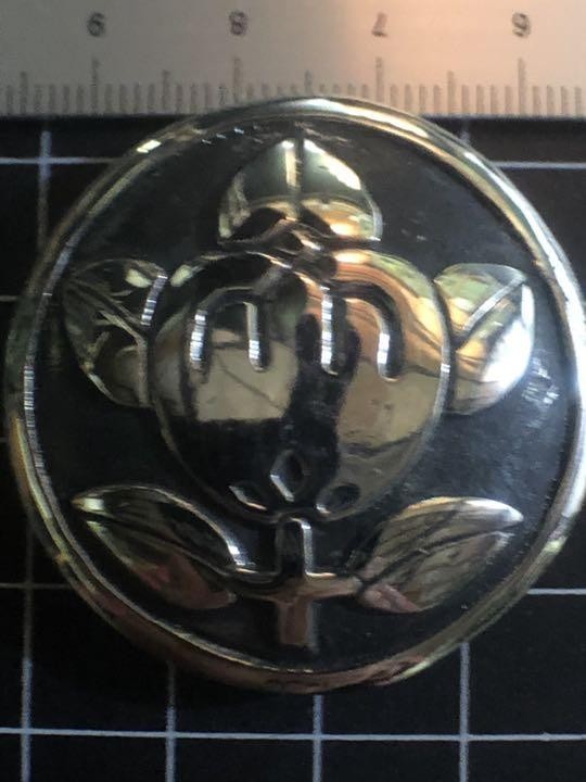 家紋コンチョ★丸に橘★大サイズ★ジャーマンシルバー拍卖