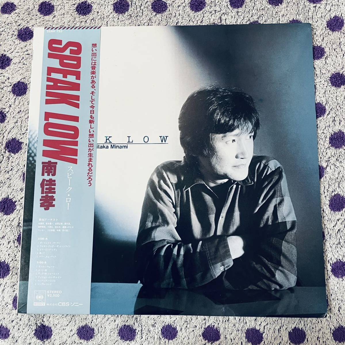 【LP】◆即決!◆中古■【南佳孝 / Speak Low スピーク・ロー】和モノ■25AH733 坂本龍一 細野晴臣 高橋幸宏 松原正樹 city pop拍卖