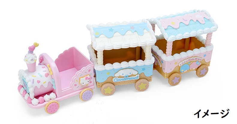 【サンリオ】キティ シナモン キキララ 汽車風小物入れ スイーツモチーフ 即完売品 シナモロール リトルツインスターズ R503_0495k拍卖