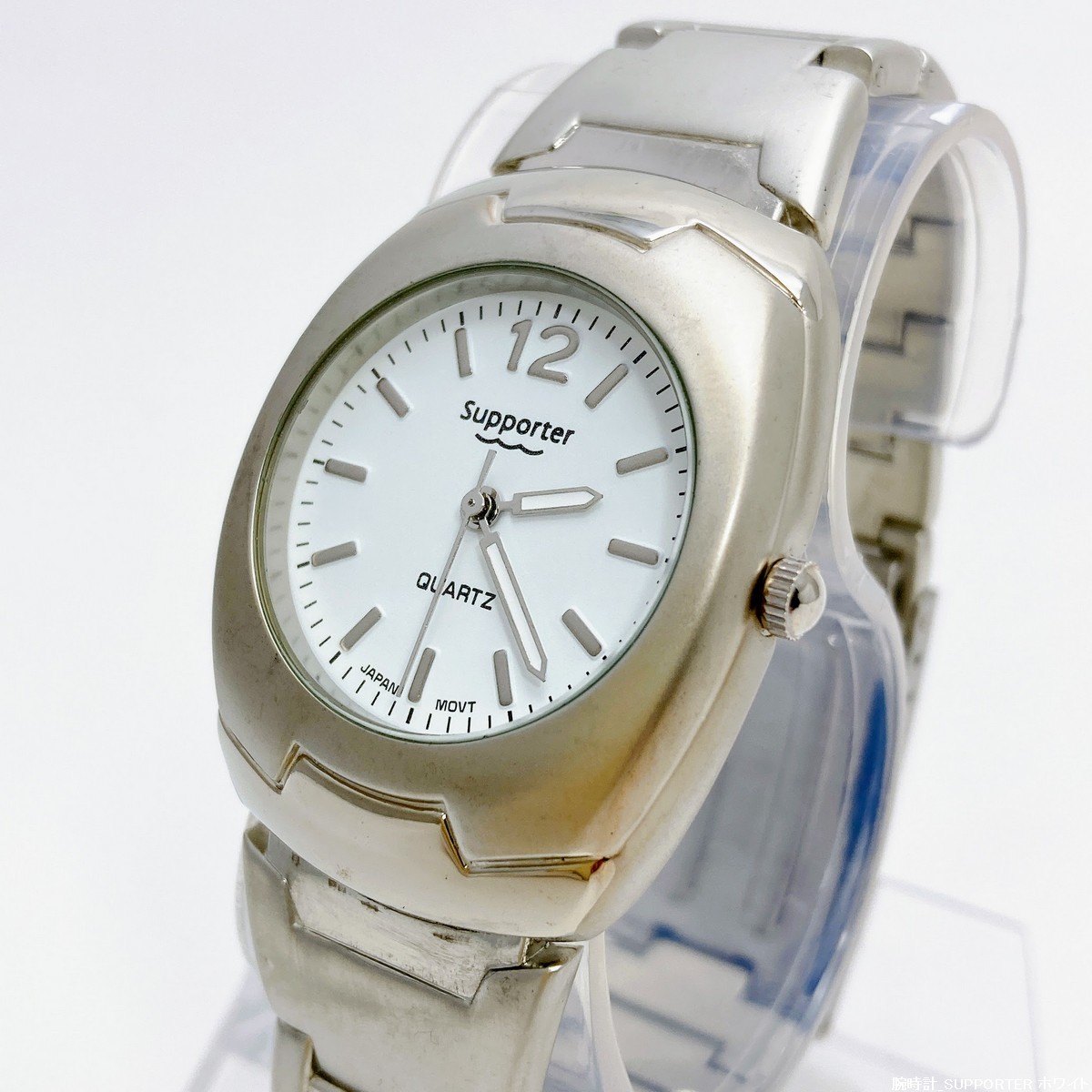 【未使用 / 即決 / 送料230円】 SUPPORTER ファッションウォッチ 日本製ムーブメント ダブルロックバックル メンズ腕時計 No.30307-3拍卖