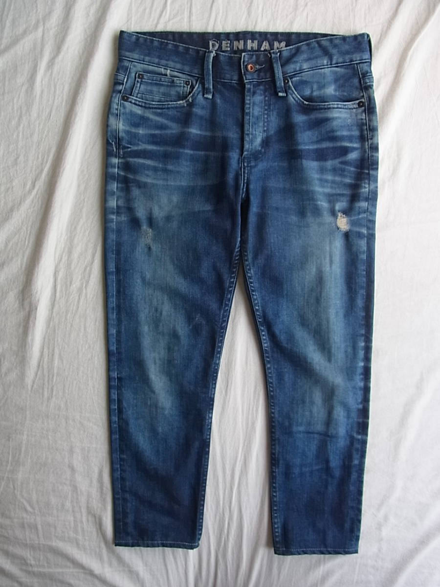 DENHAM デンハム BOLT ユーズド ダメージ加工 ストレッチ スキニーフィット ジーンズ サイズ 29拍卖