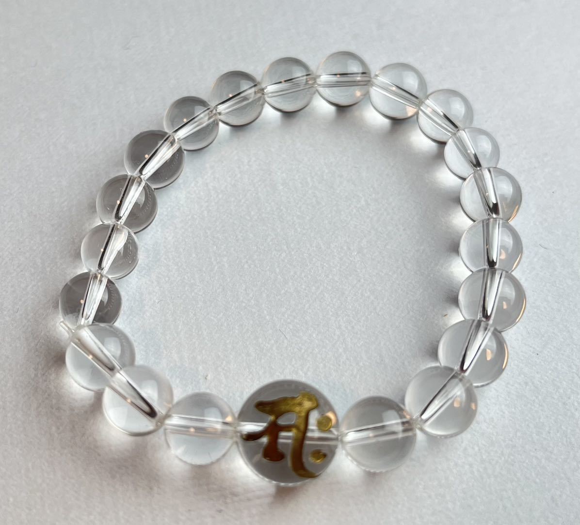 勢至菩薩 女性用 水晶8ミリ 干支ウマ 長さミリ172ミリ 天然石ブレスレット拍卖