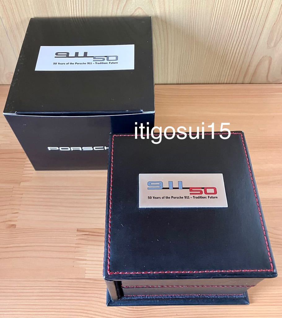 ★【未使用】ポルシェ PORSCHE★ジュエリーボックス レザー製 911 50周年記念 小物入れ★ノベルティ拍卖