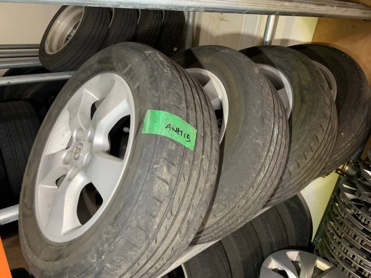 Y845 215/60R16 bridgestone ブリジストン 2017年 PCD114.3 5H 6.5J 50 ANH15 アルファード ヴェルファイア 4本セット拍卖