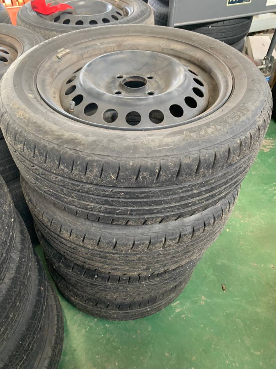 Y873 185/60R15 BRIDGESTONE ブリジストン 2020年 PCD100 4H 6J 4本セット キャップ付き拍卖