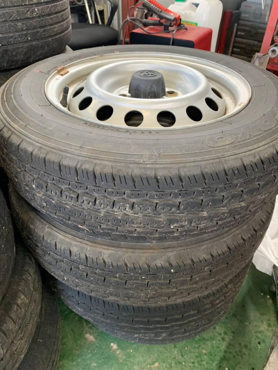Y874 155/80R14 88/86N LT TOYO トーヨー 2022年 PCD100 4H 5J NCP165 PROBOX SUCCEED プロボックス サクシード 4本セット拍卖