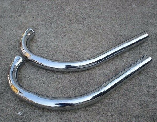 旧P HONDA C72 エキゾーストパイプSet エキパイ Exhaust pipe C72 C77 CA72 CA77 左右Set拍卖