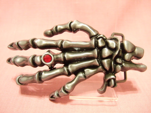 s横浜最新 ハンドドクロ♪魅惑のバックル銀古美 中型 メンズレディース 守護魔除け 送料300円 ξBckξξ37拍卖