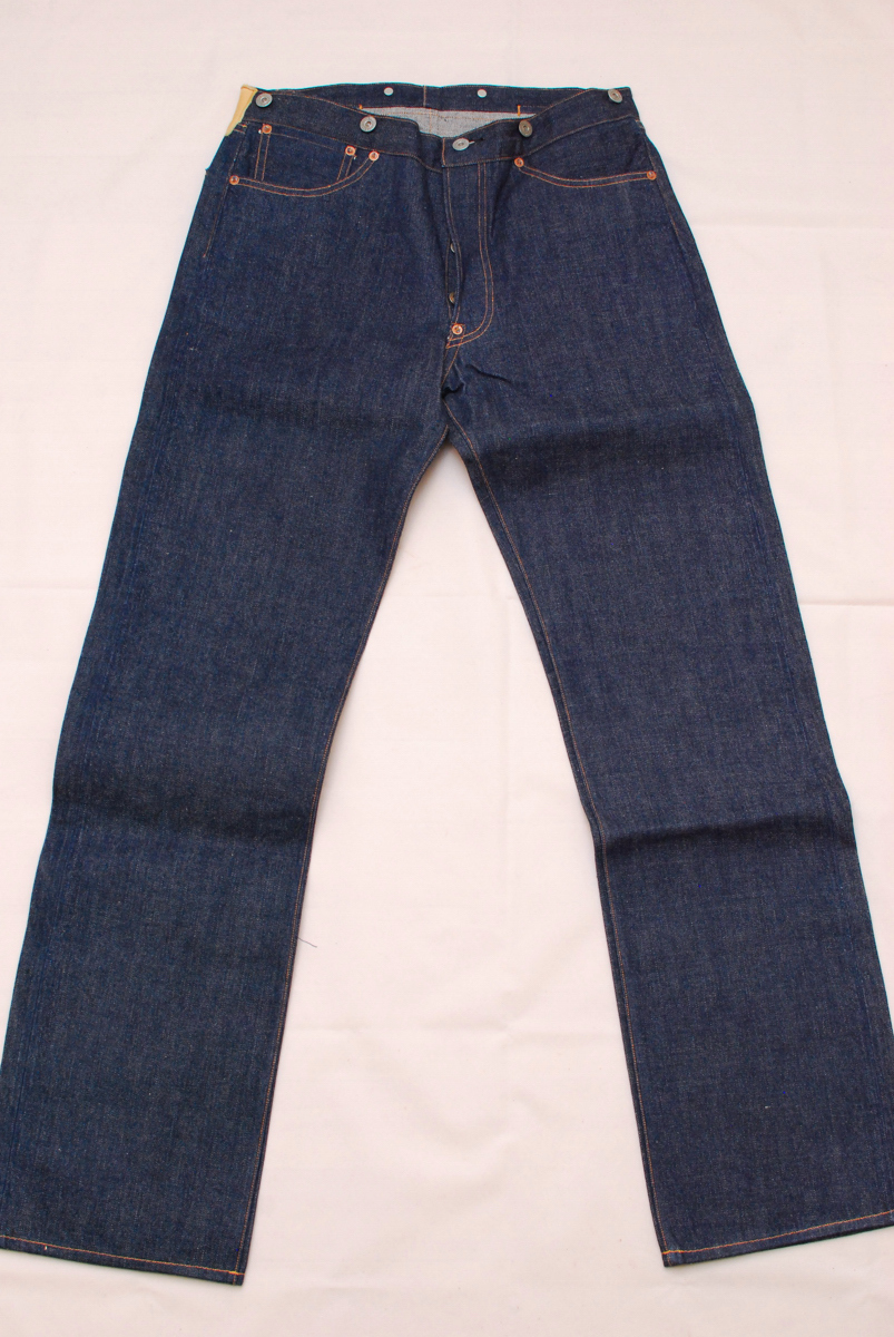 デッドストック 1998年 WAREHOUSE ウエアハウス 1000 w33 サスペンダーボタン (1000XX 1001XX 800 700 1004)拍卖