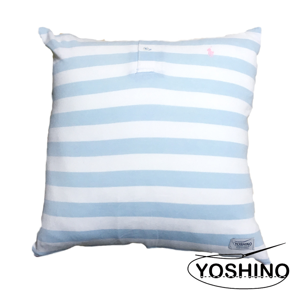 リメイク クッション(cushion) ラルフロー レンRalph Lauren ポロシャツ No.4 ボーダー border ハンドメイド ハンド アメカジ ヴィンテージ拍卖