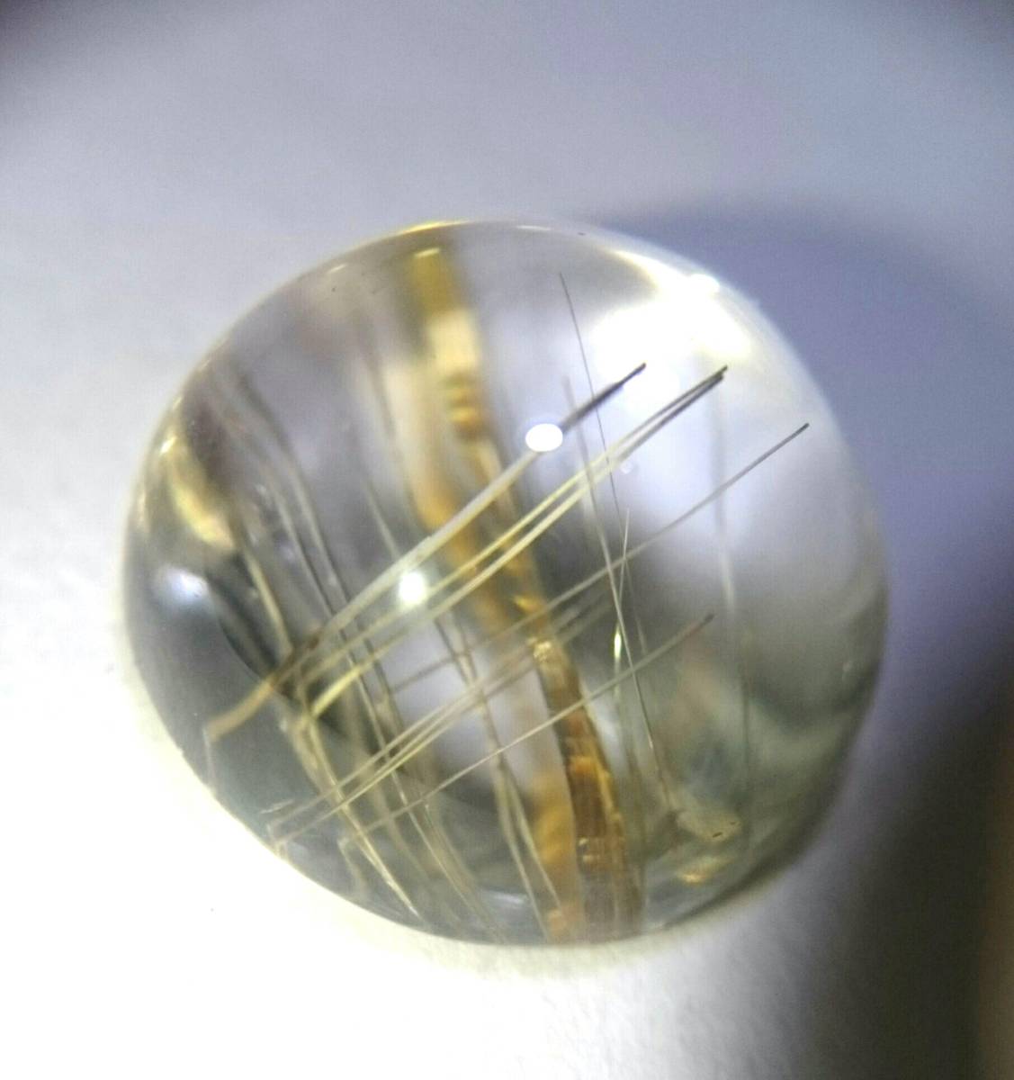 ルチルクォーツ (金紅石内包水晶) 裸石/ルース 12・08cts拍卖