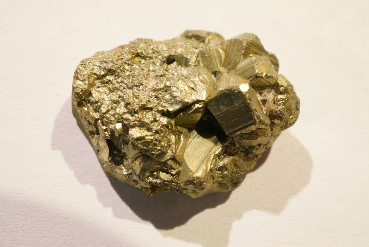 30年前の未使用在庫品!希少!コレクター向け!スペイン産パイライト原石【26.8ct】スペイン産/黄鉄鉱/原石拍卖