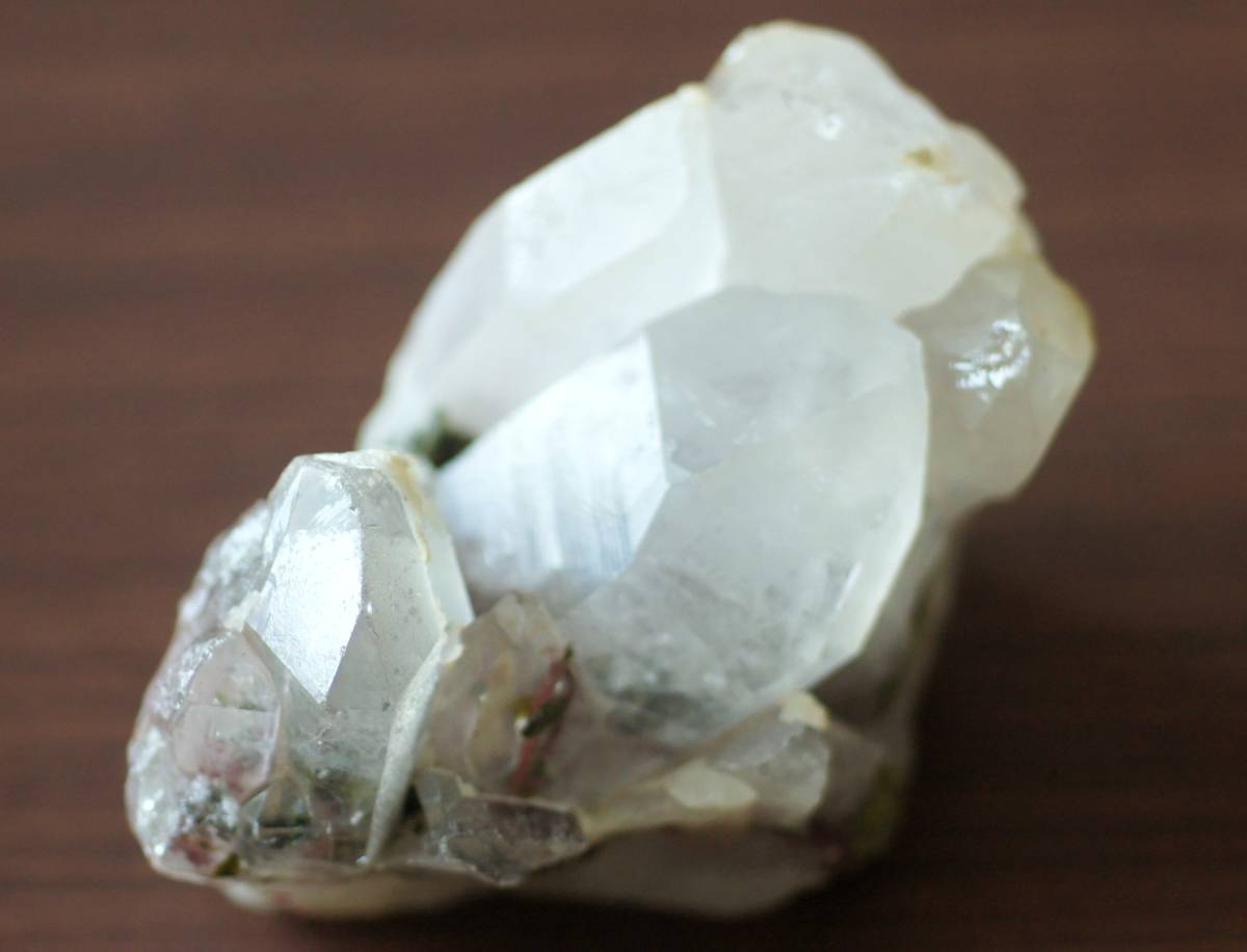 送料450円 レア!天然石 パワーストーン エピドート クォーツ 結晶 63㎜ 緑簾石入り ガーデン水晶 クラスター 8-442拍卖