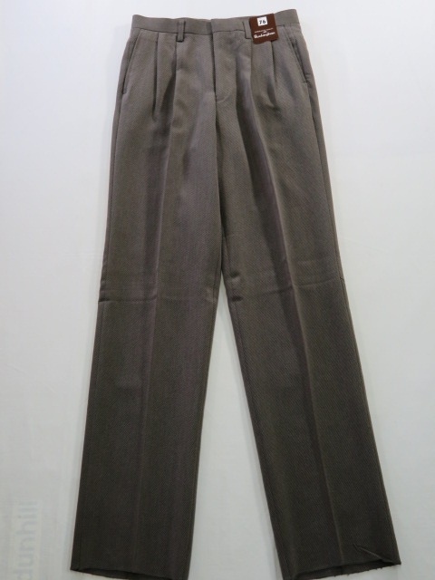 ★☆ 73 ツータック パンツ 新品 秋冬 薄茶鼠系 日本製 ☆★拍卖