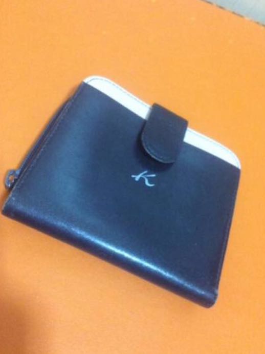 本物キタムラKITAMURAの紺ピンクのお財布拍卖