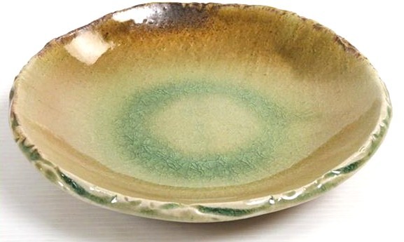 飯能焼(武州飯能窯) 虎澤英雄作 皿 直径:約25cm 838443AA357Q拍卖