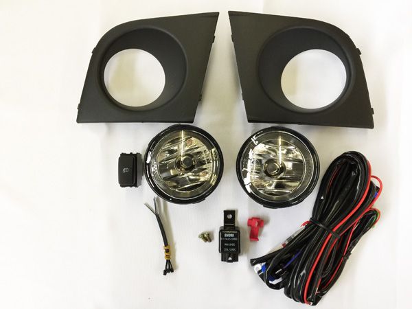 日本発送 台湾製 日産・ティーダ TIIDA C11 NC11 フォグランプ、カバー、バルブ、スイッチ、専用配線付き拍卖