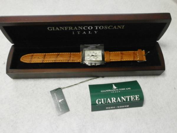 【ほぼ新品】定価71,000●イタリア トスカーニ G.TOSACANI ITALY●メンズ白文字盤拍卖