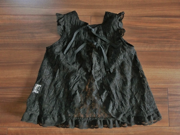 子供用 ドレスの上から羽織る ボレロ カーディガン 半袖 ノースリーブ 黒 総レース 110cm/フォーマル 日本製 子供 キッズ 結婚式 発表会拍卖