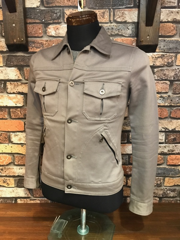 D560 メンズジャケット nano universe ナノユニバース おしゃれ キレイめ 無地 アメカジ Gジャン dee-line 灰 グレー アウター / M拍卖