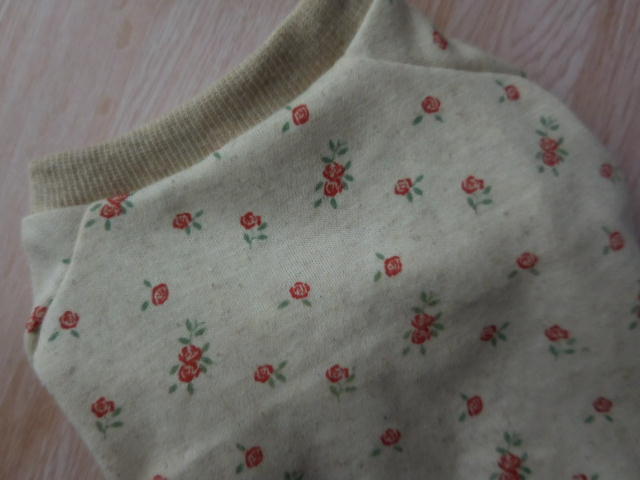 【3S・袖付き】小薔薇 小型犬 犬服 ドッグウエア ハンドメイド拍卖