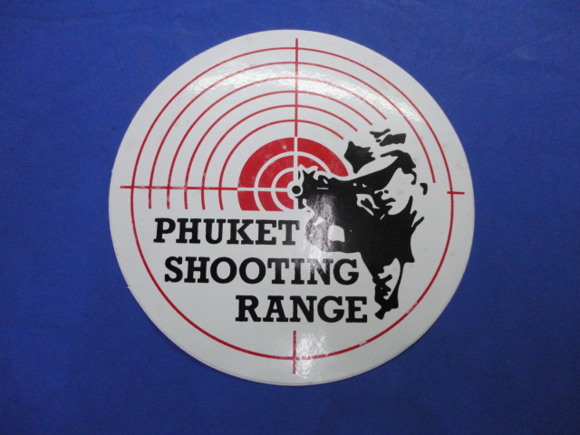 ☆PHUKET,SHOOTING,RANGE☆ステッカー☆本物☆新品☆実弾☆機関砲☆45口径拍卖
