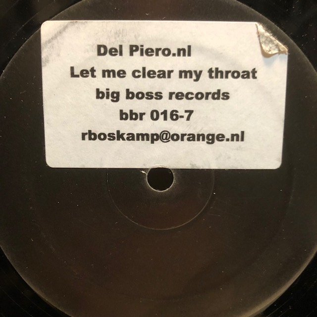 "DEL PIERO / LET ME CLEAR MY THROAT 12インチ拍卖