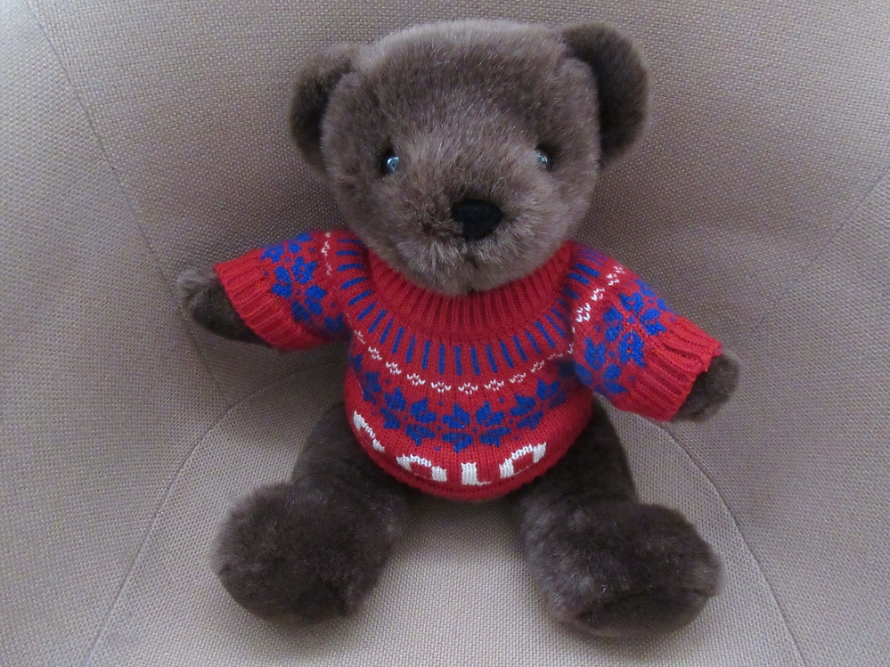 00's ラルフローレン 2000年 ポロベアー 雪柄POLOニット ぬいぐるみ ポロ ベア 熊POLO BEAR人形RALPH LAUREN小物 インテリアUSAセーター/n拍卖