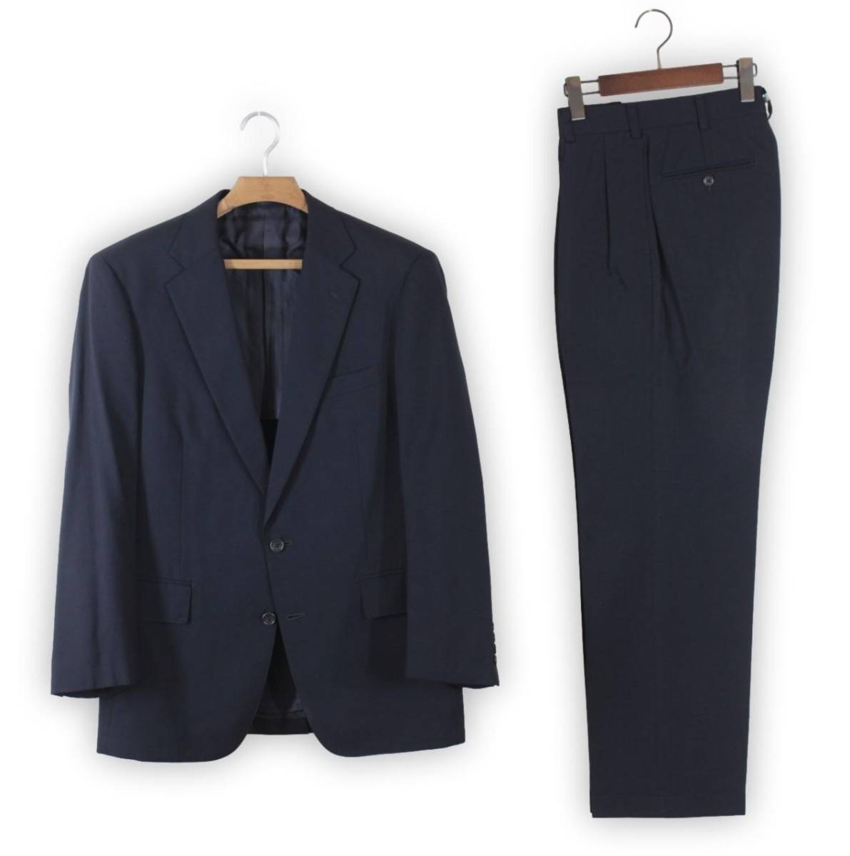 71【極美品】J.プレス スーツ 上AY7 下AY4 メンズ L~S ★未使用に近い★ ダークネイビー 濃紺 J.PRESS tqe ジェイプレス 春夏秋★極美品★拍卖