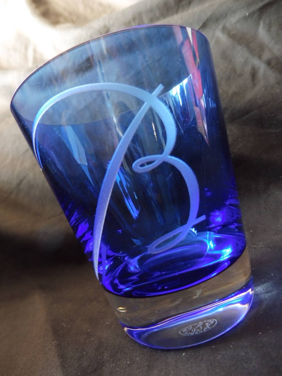 新品 バカラ 限定商品 Bグラス Baccarat ブルー 1拍卖