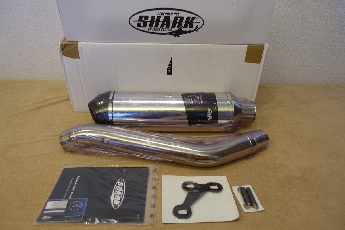 SHARK ZX-9R (00-01) DSX-5 アルミ ステンレス スリップオンマフラー(4-1) 定価60,073円 840442 ユメタマ シャーク拍卖