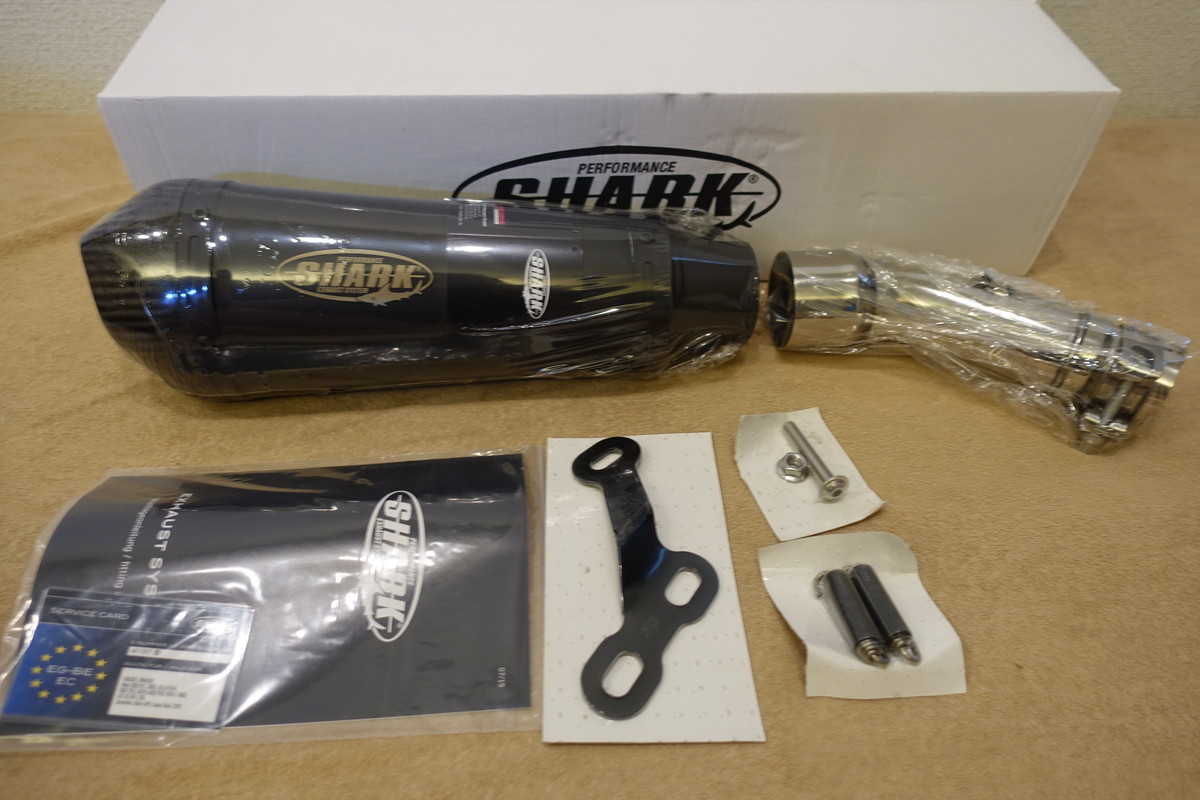 SHARK GSX-R600 / GSX-R750 (11-16) DSX-7 スリップオンマフラー(4-1) ステンレス カーボンエンド スーパーショート 843134 定価67,213円 1拍卖