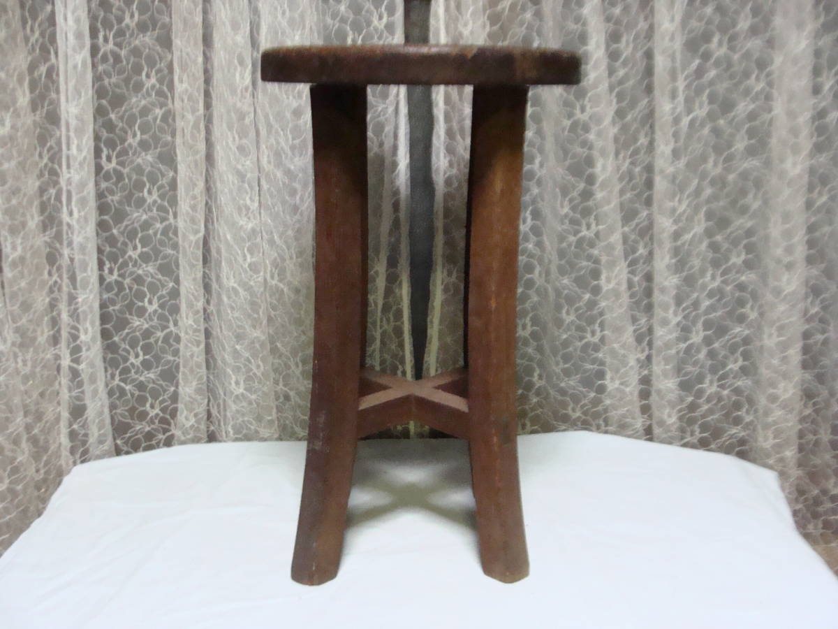 スツール 椅子 イス 丸イス 丸椅子 古道具 木台 インテリア ディスプレイ 木製 古木 ヴィンテージ 古家具古民家 田舎暮らし スローライフ拍卖