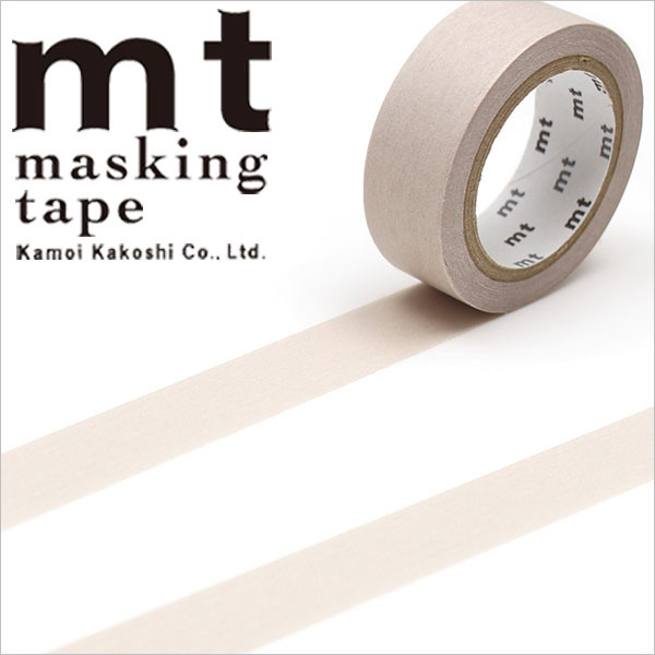 @【即決】◆カモ井 マスキングテープ ◆パステルココア / トレンドカラー/マステ/15mmx7m/シンプル/ラッピング/飾り// MT01P496拍卖