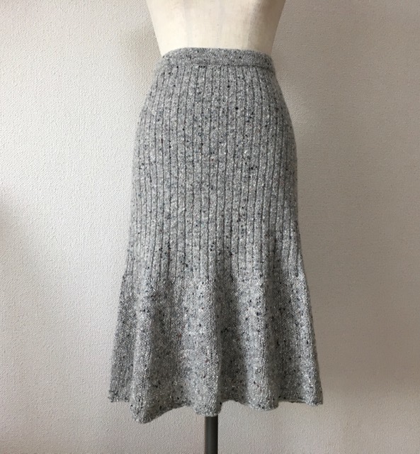 新品タグ付き★PBK by KRIZIA ラメニット フレアースカート イタリー製 42拍卖