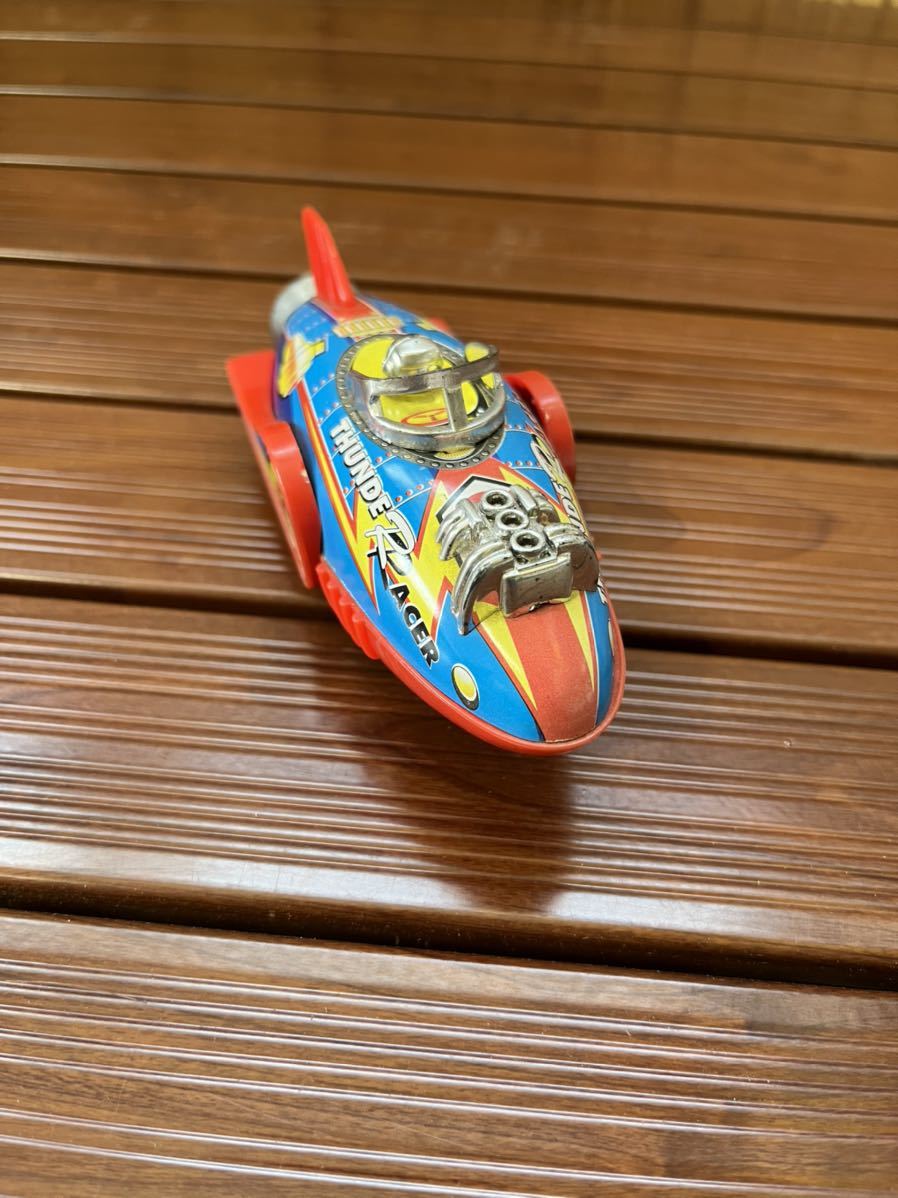 昭和レトロ ブリキ 宇宙船 サンダーレーサーおもちゃ 玩具 動作確認済拍卖