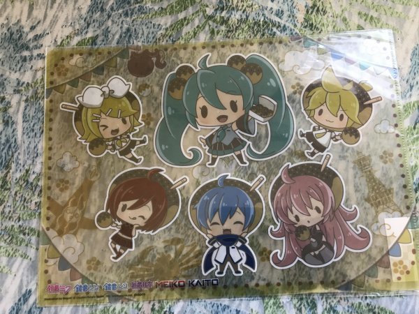 d116クリアファイル ボーカロイド 初音ミク ご当地限定初音ミクシリーズ 関西 MEGURI レン リン ルカ カイト MEIKO拍卖