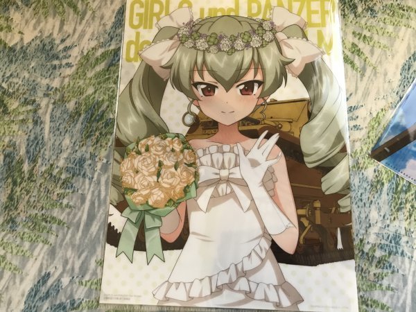 d116クリアファイル ガールズ&パンツァー 一番くじ アンチョビ ウェディングドレス拍卖