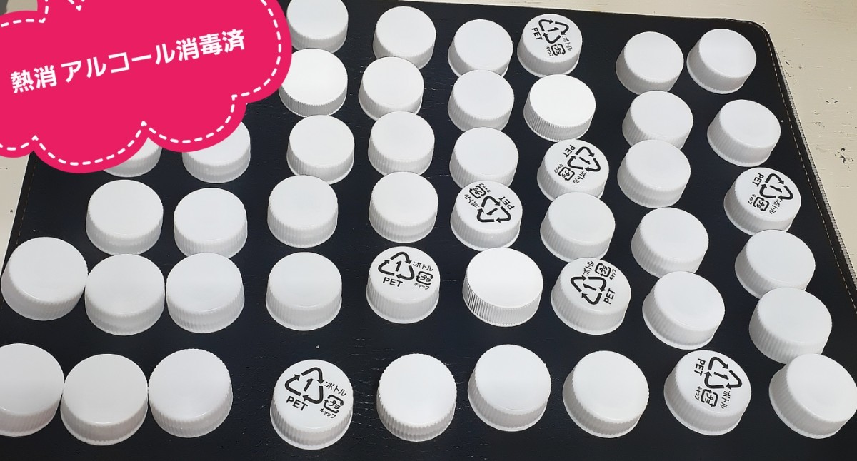 【熱消、アルコール消毒済】ボトルキャップ 50個 セット(色デザインランダム)拍卖