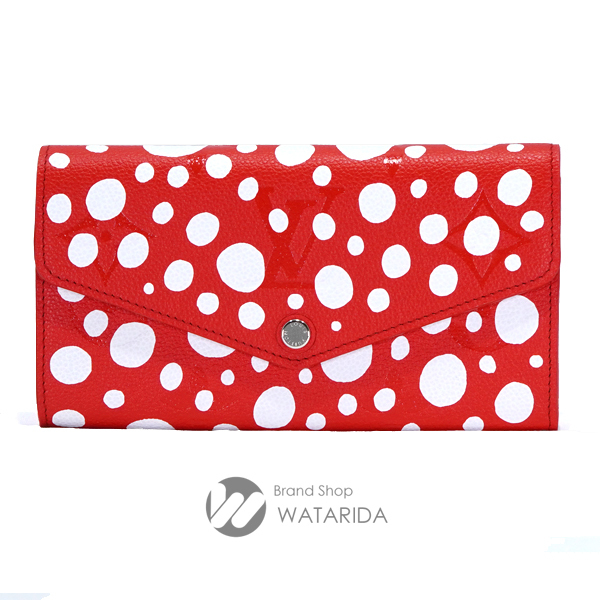 ルイヴィトン Louis Vuitton 財布 ポルトフォイユ サラ NM M81909 ルージュ 2023 LV x YK 草間彌生 アンプラント 箱・袋付 未使用品拍卖