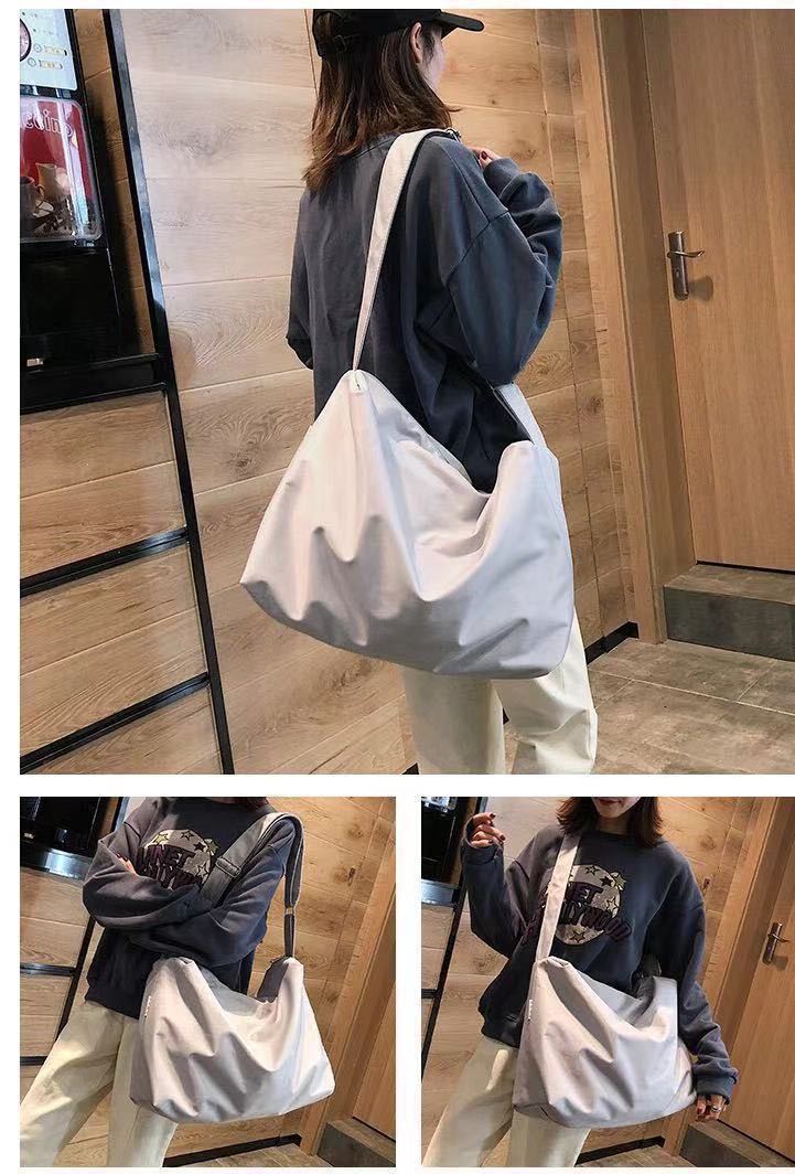 トートバッグ レディースメンズ ショルダーバッグ 斜め掛け肩掛け 大容量 グレー 黒売り切れです拍卖