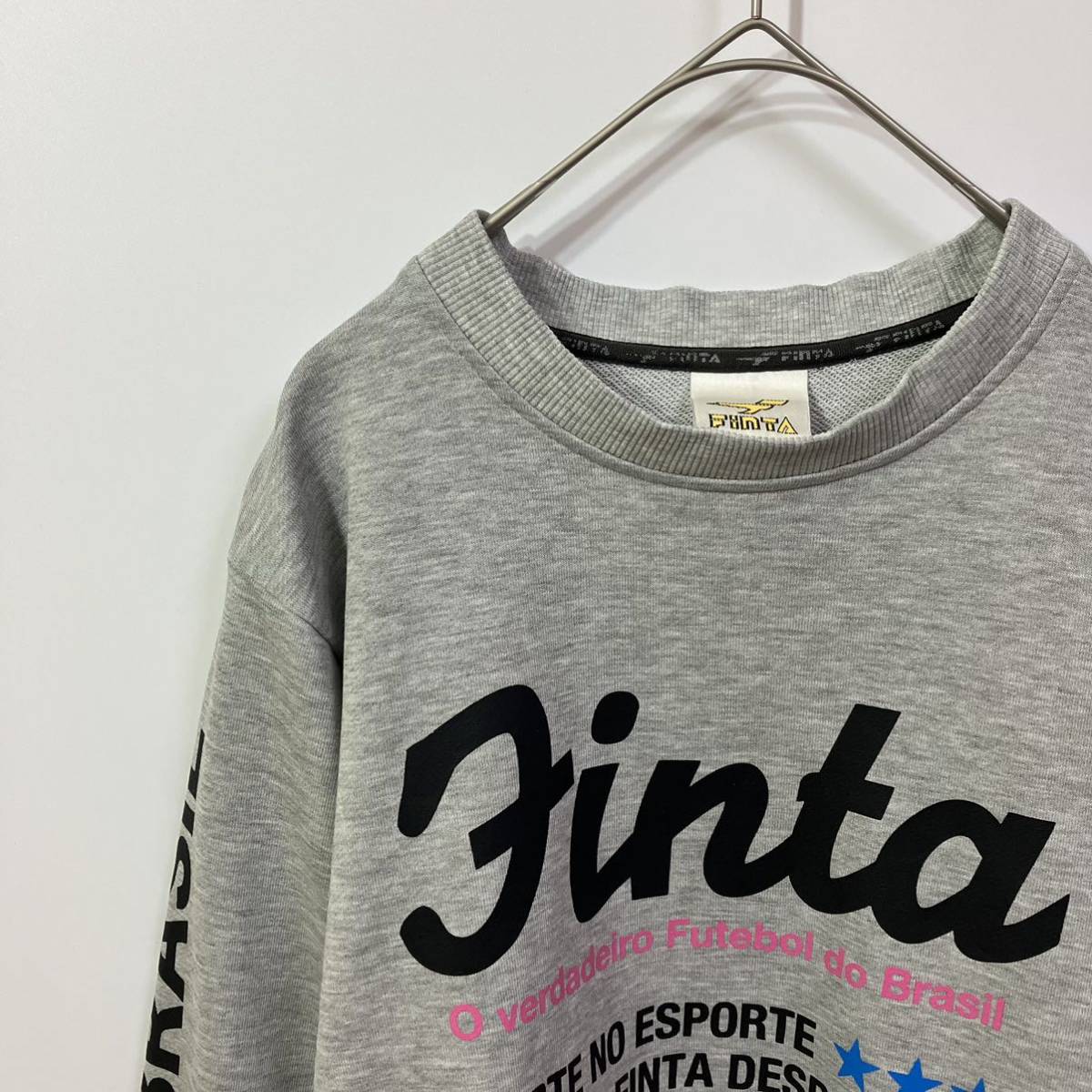 FINTA フィンタ ビッグ ロゴ プリント 裏毛 スウェット トレーナー 古着拍卖
