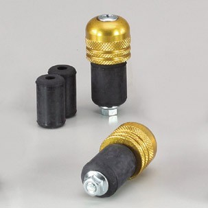 ハリケーン HURRICANE φ22アルミサイドキャップ ローレット ゴールドアルマイト HB0315G拍卖