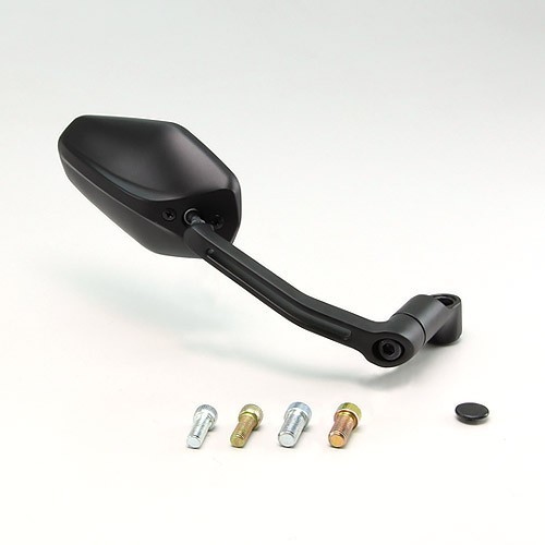 ハリケーン HURRICANE オクタゴンミラー オフセットアーム ブラック 1個売り HA6227B-01拍卖