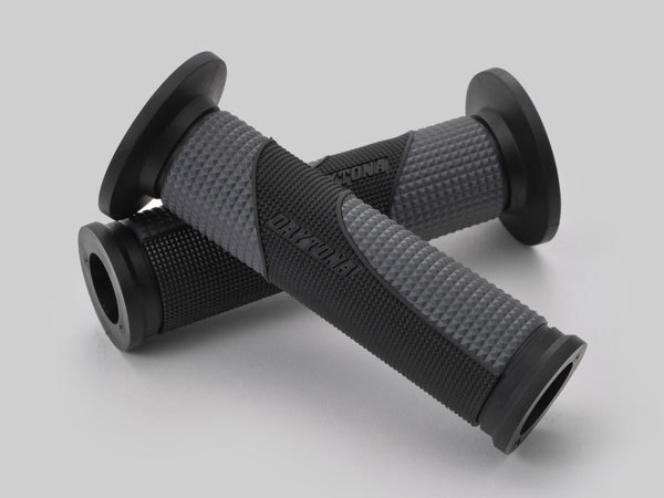 デイトナ DAYTONA GRIPPY GRIP グリッピーグリップ φ22.2ハンドル用 【GG-D-TAPERD-BASE】 ブラック×グレー 122mm エンド貫通 25159拍卖